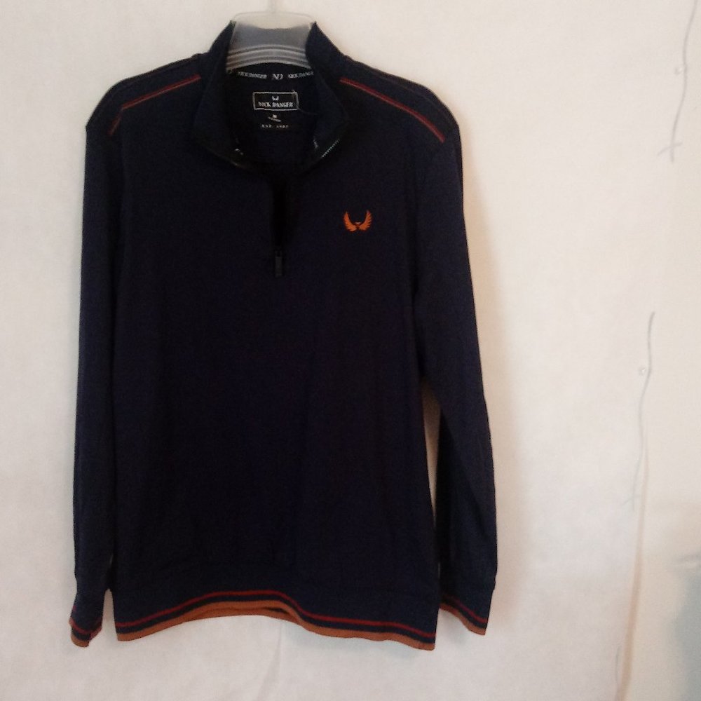 NICK DANGER PREMIUM LONG SLEEVE POLO SIZE MEDIUM